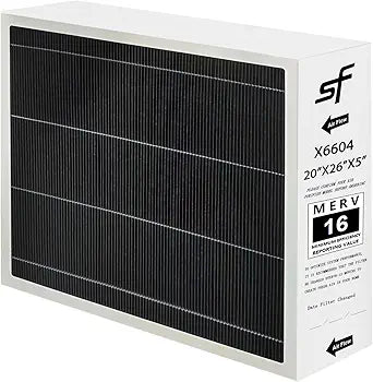 Upgrade 20x26x5 furnace filter Compatible with Lennox Y6604 Filter (MERV 16) and PureAir PCO3-20-16 Air Cleaner. 1-Pack