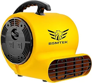 Air Mover Blower Fan, Industrial 1/2HP 2500CFM Monster Floor Blower Carpet Dryers - 3 Speeds, 4 Adjustable Angles, 15FT Long Cord, Stackable - 2026 Upgraded