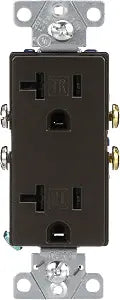 Designer Tamper Resistant Decorator 20A 125V Receptacle
