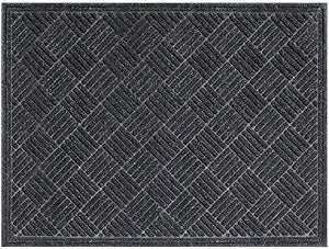 Multy Home Contours Charcoal Polypropylene/Rubber Nonslip Floor Mat 36 in. L x 48 in. W