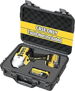 LOTOCASE for Dewalt Impact and Torque Wrench - Waterproof Hard Tool Box for Dewalt Set, Power Tool Combo Kit Bag for Atomic 20V Max 1/2 3/4 3/8 Inch Cordless Torque Wrenches/Battery (Case Only)