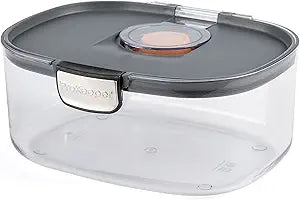 Progressive ProKeeper International Airtight Food Storage Container with Terracotta Disk for Freshness, Stackable & Dishwasher Safe, Ideal for Cookies, Baked Goods, & More, 3 Quart