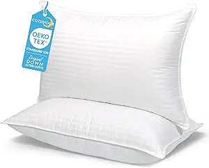 COZSINOOR Bed Pillows for Sleeping King Size Cozy Dream Series Hotel Quality Pillows Premium Plush Fiber, Breathable Cover Skin-Friendly