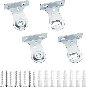 Molain 4Pcs Metal Window Shade Brackets, Roller Shade Outside Mount Bracket