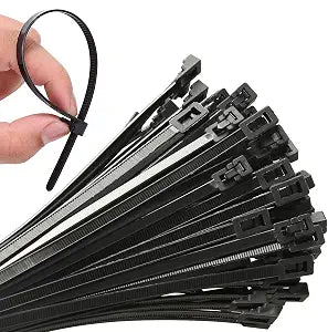 100Pcs 8Inch Heavy Duty Industrial Reusable Cable Wrap Ties