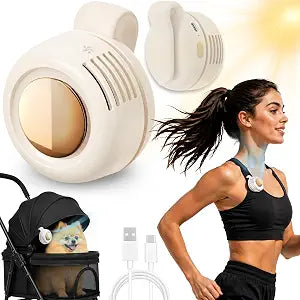 2026 Mini Bladeless Fan Clip On, Portable Silent Mini Bladeless Fan Clip On