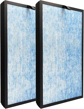 2 Pack HP8 Replacement Filter for SimPure HP8 Air Purifier, 4-in-1, H13 True HEPA with Blue Layer/Activated carbon and Pre-Filter, Model SP-HP8-RF