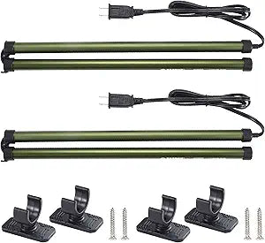 ZARPAX 2 Pack Gun Safe Dehumidifier Rod | Dehumidifier Rod For Enclosed Spaces, Gun Safe & Vault, Cabinets | Protect Valuables & Stop Humidity, & Moisture | Foldable, 4 Mounting Brackets | 32''/81cm