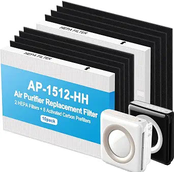 AP-1512HH Filter Replacement for Coway Air Purifier,2 HEPA+8 Carbon Filters
