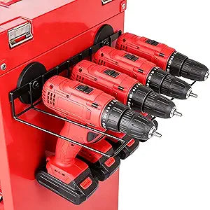 Heavy Duty Magnetic Power Tool Organizer,Drill Holder Wall Mount,50 lb Garage Storage Utility Storage Thickened Drill Rack for Dewalt Milwaukee Ryobi Cordless Tool