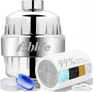 BBLIFE Shower Filter for Hard Water with NSF Certified KDF Filter Media