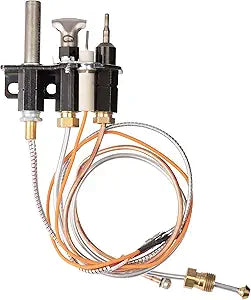 67L7001 Convertible Gas Pilot Assembly Made in USA, OEM, CSA Certified for Natural Gas and Propane Fireplaces, Stoves, and Inserts Compatible with Lennox and Honeywell Gas Valves.