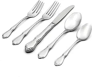 Oneida Chateau 5-Piece 18/10 Silverware Set for 1, Flatware