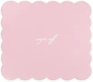 kate spade new york Leatherette Mouse Pad, Sign Off (Pink)