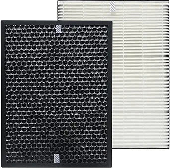 PUREBURG Replacement Filter Pack Compatible with SHARP FPA80UW & FPA60UW Plasmacluster Air Purifiers,H13 True HEPA + Activated Carbon Filter, Air Clean Dust VOCs Odor