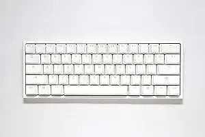 Ducky One 2 Pro Mini White Edition Mechanical Keyboard, RGB LED - Cherry Blue (US)