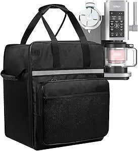 Ice Cream Machine Carrying Bag Sorbet Maker Travel Case Heat-Resistant Waterproof Oxford Cloth Storage Bag for Ninja NC701 Swirl by CREAMi Ice Cream and 16oz Soft Serve Maker
