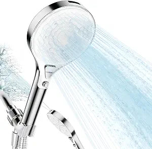 Round large panel showerhead (white)