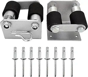 13-04401 Pair Lower Roller Bracket Kit with Rollers and Hardware Compatible with Peterbilt 379 Replace 13-04401 13-04401M001 13-03593 13-04413SPL 13-04467, Left & Right Sides