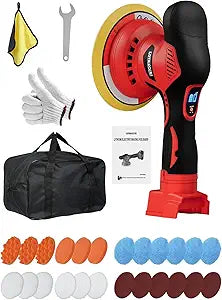 Cordless Car Polisher for Car Detailing Compatible for milwaukee 18V Battery, Power Polishers and Buffers Up To 5500Rpm, Orbital Buffer Cordless for Car with 8 Variable Speed -NO Battery