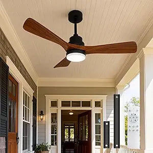 42 inch Ceiling Fan with Light,LED Lighting with 3 Color Dimming, 6 Speed Remote Control, Timing Function, and a Quiet Reversible Motor. Suitable for Bedrooms, Living Rooms, and Dining Rooms