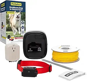 PetSafe Stubborn Dog In-Ground Pet Fence for Hard-to-Train Pets - Great for Hearing-Impaired Dogs - Covers 1/3-Acre Yard - Expandable up to 25 Acres - from the Parent Company of Invisible Fence Brand