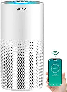 Afloia Air Purifiers for Home Bedroom Large Room Up to 1076 Ft┬▓, Smart WiFi Works with Alexa, 3-Stage Filter Cleaner Odor Eliminator, Pet Dander Pollen Allergy Dust Mold Smoke, 22dB, Kiloplus