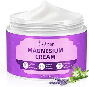 Topical Magnesium Lotion Cream for Sleep: Natural Magnesium Body Butter for Sweet Sleep/Leg Cramps/Feet/Arms/Muscle Pain Relaxation- Calm Moisturizing Day& Nightime Cream for Women& Men