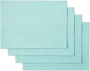 Fiesta Margarita Reversible Placemat 4-Pack Set, Turquoise, 13"x18"