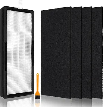 8000 Replacement Filters for VEVA 8000 Elite Pro Series Air Purifier - 1 Pack Premium H13 True HEPA Filters + 4 Pack Activated Carbon Pre-Filters