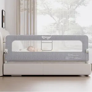 Bed Rail for Toddlers, 71 Inch Swing Down Toddler Bed Rails with Wider U-Shape Base, Bed Rail for Baby for King, Queen, Full, Twin Baby Bed Rail Guard
