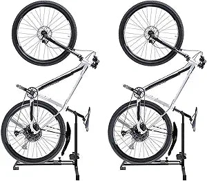 Bike Stand,Vertical Bike Rack Garage,Space-Saving Rack with Adjustable for Garage & Apartment, Bike Storage for Indoor Storage (2 pack)