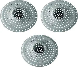 3Pcs Silicone Hair Catcher Shower Drain for Bathtub & Sink Trap/Strainer
