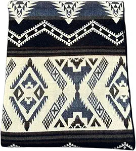 Alpaca Wool Blanket Queen 94x78 in | Ultra Soft, Non-Itchy & Breathable | Premium Alpaca Blanket | Warm, Hypoallergenic Natural Fiber | Handmade Luxury Throw for Bed or Sofa (Otavalo Black Gray)