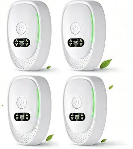 Air Ionizers for Home,4-Pack Negative Ion Air Purifiers & Odor Eliminators Quiet Plug-in for Bedroom, Office, Living Room Compact Freshener for Pet