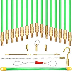 50 Feet Fiberglass Fish Tape Cable Rods