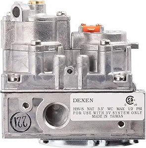 H3V Dexen 3 Volt OEM CSA Certified Fixed Flame Height H3V-S IPI Natural Gas Valve for Fireplaces, Stoves, and Gas Logs