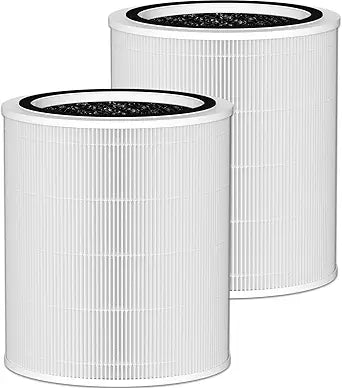 Core 400S H13 True HEPA Replacement Filter Compatible with LEVOIT Core 400S Smart WiFi Air Cleaner Purifier, Core 400S-RF-PA (LRF-C401-YUS), 3-in-1 Activated Carbon Pre-Filter 2 Pack, White