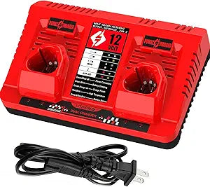 ANTRobut Dual Port 12V Charger Replacement for 12V Tool Battery 48-11-2412 48-11-2420 48-11-2411 48-11-2401 48-11-2440 48-11-2460