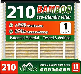 210 Air Filter Replacement, Help Reduce Odor, Humidity Resistance & Dust Capture, Compatible with AprilAire Whole House Air Purifiers,20x25X4 Furnace Filter - 1 Pack