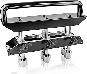 3-Station Edge Roller Bender for Metal Roofing, 0-90 Angle Large Curves Sheet Metal Bead Roller, Hand Tool for 0.36-0.76mm Thickness, 5/8" to 4" Bending (16-102mm)