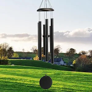 Mother's Day Large 40" Wind-Chimes-Outdoor-Deep-Tone, Soothing Melodic Tones Windchimes, Wind Chimes for Outside, Black Memorial Wind Chime Best Gift for Mom Women Grandma Neighbors