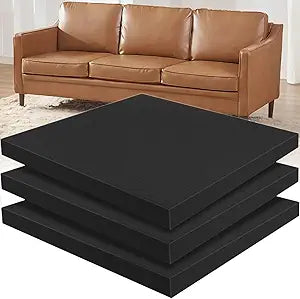 22''x22'' Couch Cushion Support for Sagging Cushions, Sofa Cushion Support to Repair Sagging Seats, Lift Saggy Seats, Extend Couch's Life, Black 3PCS