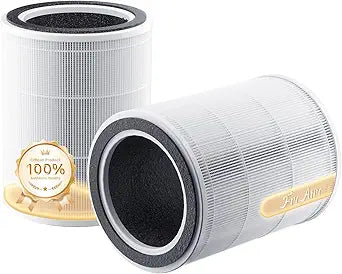 FreAire Air Purifier Replacement Filter for VisionAir HAP606 Air Purifier, 3-Stage Design with Activated Carbon, 2 Pack, White