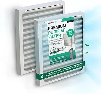 2 Crucial Air Purifier Filters  Compatible with HUNTER Brand Filter Part # 30963  Models 30710, 30711, 30730, 30709, 30710, 30711, 30714  (2 Pack)