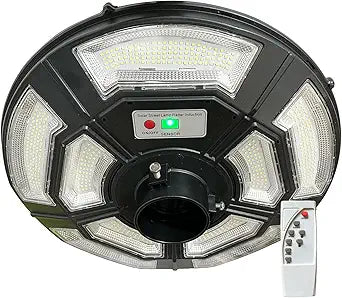 Outdoor Street Light, Solar Powered, IP65 Waterproof, 750 LED Dusk to Dawn Landscape Lamp, Solar lamp Post Light Replacement with Remote for Lawn Pathway Driveway Yard(Pole Not Included)
