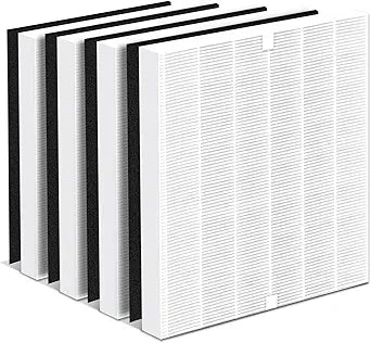 AP-1512HH Replacement Filter - 4 Filters & 4 Carbon Pre-Filters Value Pack, Compatible with Coway Airmega AP-1512HH/1512HH-FP/1518R/1519P/200M and Airmega 200M, Replaces Part #3304899