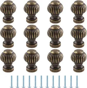 Uenhoy 12 Pcs Mini Vintage Lantern Knobs 0.55" Dia Mini Knobs, 14mm x 19mm