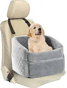 Dog Car Seats for Small Dogs,Updated Version Memory Foam Dog Car Booster Seat,Small/Medium Dog Seat for Pets up to 35 lbs,Washable and Removable Comes with Safety Leash and Storage Bag