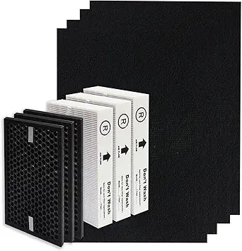 PUREBURG Replacement True HEPA Filter Compatible with Honeywell InSight HPA5300B HPA5350 & PowerPlus HPA3300 Air Purifiers, HRF-R3(Filter R), HRFSC1(Filter S), HRF-A300(Filter A) HRF-ARVP300